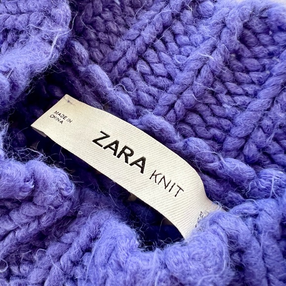 Zara Oversized Sweater — Lilac, M - Picture 9 of 10